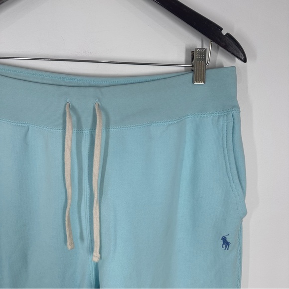 Polo Ralph Lauren Women’s Rl Fleece-ath-pnt Sweatpants Size Large Jogger Blue - Picture 2 of 7
